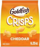 Goldfish Crisps Cheddar Cheese Baked Chip Cracker Snack, 6.25 Oz Bag