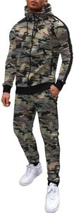 COOFANDY Men's Workout Sets Black Tracksuit Set Red And Sweat Suit Gym Sports Athletic Jogger Sweat Pants and Track Jacket