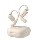 SHOKZ OpenFit for 2023 Open-Ear True Wireless Bluetooth Headphones with Microphone, Earbuds with Earhooks, Sweat Resistant, Fast Charging, 28HRS Playtime (Beige)