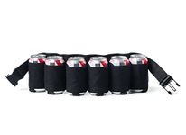 BigMouth Inc. Beer Belt, 6 Pack Drink Holster, Funny Drinking Accessory, Party Gag Gift, Adjustable Waist Strap