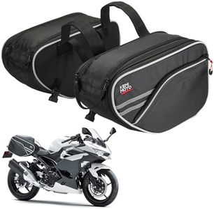KEMIMOTO Saddlebags Motorcycle Bag Water Resistant 30L (15L*2) Compatible with Grom 2025 2024 2023 2022 Rebel CMX500 300 Navi Z125 Motorcycle Side Bags Extendable for Dirt Bike Dual Sport Motorcross