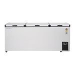 Voltas 600TD CF/CF600TA4 Metal Top Plastic Top Triple Door Chest Freezer, GREY (557L Gross, 508L Net)
