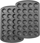 Wilton 2104-3920 Premium Non-Stick Bakeware Mini Muffin Pan, Alloy Steel, Sliver