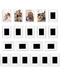 QWORK® 20Pcs Small Magnetic Photo Frame for 7 x 4,5 cm Photos, Blank Acrylic Photo Frame for Refrigerator and Family Gifts