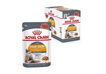 ROYAL CANIN Hair & Skin Care In Gravy Adult Wet Cat Food 85g (Pack of 12)