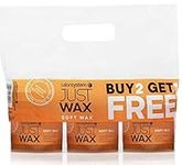 Salon System Just Wax Traditional High Performance Soft Wax for Sensitive Skin 450g, 3 Pack