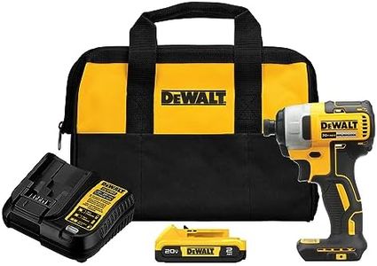 DEWALT 20V MAX Impact Driver, 1/4 Inch, Battery and Charger Included (DCF787D1)