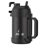 Arslo Sports Water Jug - Gallon Water Bottle - Large Insulated Stainless Steel Bottle for Gym, Workouts, Basketball, Football, Soccer - Keep Water Cold for Up To 24 Hours - 108Oz (Black-New23)