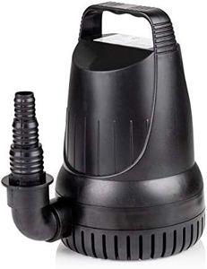 Alpine Corporation Submersible 3100 GPH Fountain Hurricane Pump for Large Fountains and Birdbaths Outdoor Décor Accessory