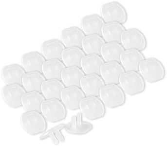 Power Gear 51175 Plastic Outlet Covers, 30 Pack, Clear