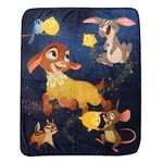 Disney Wish Kids Fleece Blanket EXPRESSIONS Throw for Toddlers Teens, All Season Super Soft Comfy Flannel Blanket, Best Gifts for Boys and Girls, 50x60 inches (Official Disney Product)