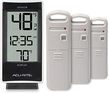 AcuRite 01090M Multi-Sensor Thermometer with 3 Indoor/Outdoor Temperature Sensors