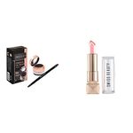 Swiss Beauty Eyebrow &gel Eyeliner 2 In 1, Eye MakeUp, Black-01, 7g + Glitter Color Changegel Lipstick, Pink-01, 3g Matte Finish