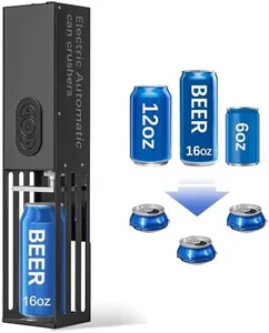 YOTAN Electric Can Crusher, 8oz&12oz&16oz Automatic Can Crushers for Recycling Wall Mounted, Aluminum Can Crusher Electric, Can Trash Compactor for Aluminum Seltzer, Soda, Beer Cans, Bottles