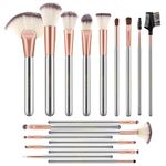 AMMIY Professional Make-Up Brush Set for Woman, 18 Pcs Cosmetic Brushes Kit for Concealer, Foundation, Blush, Highlight, Loose and All Other Makeup Powders