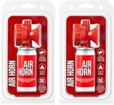 Saillong 2 Pack 1.4oz Boat Air Horn for Safety, Loud Marine Air Horns Can, Mini Small Blow Fog Bear Horn, Emergency Use for Sporting Events, Boat, Animal Alarm