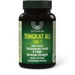 Ultimate Tongkat Ali 100:1 Extract = 20,000 mg, 60 Vegetarian Capsules, Supports Testosterone Levels