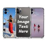 AnNengJing Personalised Photo Phone case for iPhone 11 6.1" Custom Soft TPU Clear Shock Absorbing Cover for iPhone 11 6.1" - Design Your Own iPhone Case with Image Text and Logo