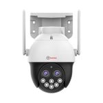 Trueview 4MP Smart CCTV Dual Lens 4G Sim Based Pan/Tilt 10X Combined Zoom Outdoor Indoor Security Camera, Water Proof, 2 Way Talk, Cloud Storage, Motion Detect, Color Night Vision, 30Mtr IR Distance