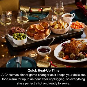 Morphy Richards Cordless Warming Tray – Portable Food Warmer