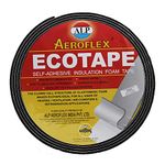 ALP Nitrile Self Adhesive Insulation Foam Tape, ECOTAPE, Class O For Matel Heat, Air Conditioning, industrial Freezers, Refrigerators (2"(W) X 3 mm(T) X 9.1 Meter(L)) - Black, Pack of 1