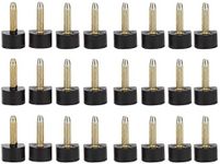 24pcs High Heel Shoe Repair Stiletto Replacement Heels Tips Lifts Non slip Shoes Repair Heel Dowels U Round Shape Taps Protector for Women Ladies(10x10mm)