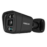 Foscam V5EP 5MP POE Surveillance Camera with Built-in Headlight and Alarm Siren, People and Vehicle Detection, Night Vision, Two-Way Audio, P2P Function, IP66 Waterproof (Black)