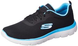 Skechers Womens Summits - 896219ID Black/LT.Blue Casual Shoe - 6 UK (9 US) (896219ID-BKLB)