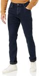 Wrangler Mens Red Kabel Regular Jeans, Blue Black, 34W / 32L UK