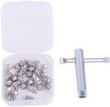 Raprance Wading Boot Studs for Felt Or Rubber Cleated Footwear, 26 Psc Screw in Studs and a Tool