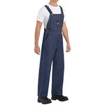 Red Kap Men's Denim Bib Overall, 36W x 34L