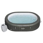 Lay-Z-Spa Mauritius 180 AirJet Massage System, Inflatable Hot Tub with Freeze Shield Technology, 5-7 Person, Grey