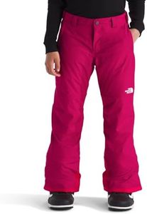 The North Face Girls' Freedom Insulated Pant | Waterproof Snow Pants for Ski & Snowboard, Ankle Gaiters, Adjustable Waist, Secure Zip Pockets, Lali Guran, Medium