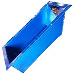 Lurwind Recessed Trolling Motor Foot Pedal Tray - Blue Powder-Coated Aluminum, Fits Most Trolling Motor Tray Pedals, Pre-Drilled for Easy Install