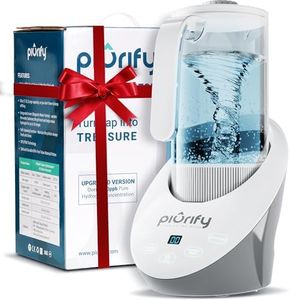 PIURIFY 50 Oz Hydrogen Water Pitcher - BPA Free Rich Hydrogen Water Generator Electrolysis Jug with SPE/PEM Technology. Hydrogen Water Machine, Balanced PH Levels and Filtered with Calcium Sulfite