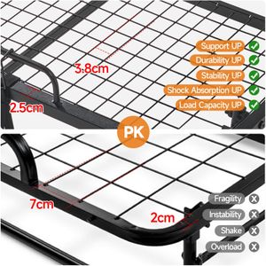 Mutital Twin Folding Bed for Adults – 13cm Mattress, Portable Rollaway with Wheels, Metal Frame, Storage Cover, 200x90cm