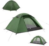 Naturehike P-Serie 2 Person Camping Tent 4 Seasons, Ultralight Backpacking Tent, Pressure Resistant, Waterproof, Insect-proof, Anti-UV Family Tent for Outdoor, Hiking, Mountaineering (Forest Green 2P)