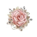 Elegant Rose Flower Brooch Pin for 