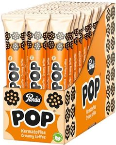 Panda ® Pop | Caramelo cremoso | Barra de regaliz rellena de agua con interior sabor a crema de caramelo | Sabor y tamaño perfectos | Vegano | Paquete de 36 barras de 32 g x 36 barras