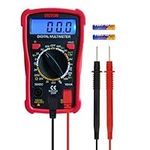 Digital Multimeter Voltage Tester 2000 Count 830 Multimeter Measures AC DC Voltmeter Household Socket Voltage Current Resistance Test Live Wire Continuity Multimeter Tester (VIC 830)