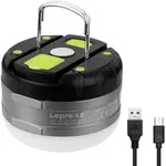 LE LED Camping Lantern Rechargeable, 310LM, 5 Light Modes, Power Bank, Waterproof, Perfect Mini Flashlight with Magnetic Base for Hurricane Emergency, Outdoor, Hiking, Home and Car