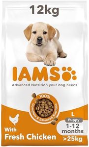 IAMS Complete Dry Dog Food for Puppy Large Breeds with Chicken 12 kg