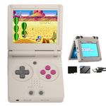 RG35XXSP Flip Portable Retro Handheld Game Console,RG35XXSP 3.5 Inch IPS Screen Linux System With 64G TF Card Pre-installed 5532 Games,Clamshell Games Consoles Supports 5G WiFi Bluetooth HDMI