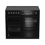 Beko KDVC100K 100cm Electric Range Cooker With 5 Zone Ceramic Hob - Black