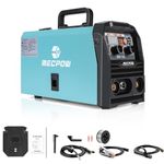 120A MIG Welding Machine, 110V/220V Flux Core Welder/Lift TIG/Stick Welder 3 in 1, Portable Gasless Welder with IGBT Inverter, Welding Gun & Welding Wire, Weld Kit for Aluminum, Metal