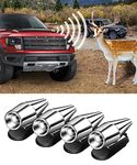 iolory 4 PCS Deer Whistles for Vehicles,Deer Whistles Warning for Car Devices,Save Deer Avoid Collisions,Vehicle Forest Driving Animal Alert,Automotive Bell Drive Safe,Fit for Car Truck SUV (Silver)