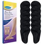 Gel Arch Support Pads Plantar Fasciitis Shoe Inserts Insole, 6 Pairs Adhesive High Arch Pad Flat Feet Shoe Inserts Arch Cushions for Relieve Pressure and Foot Pain, One Size, Unisex (Black)