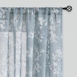 FMFUNCTEX Blue Sheer Curtains for L