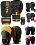 EVO Fitness Matte Black Boxing Glov