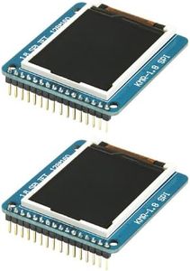 KEAcvise 2-Pack ST7735R TFT LCD Display - 1.8" 128x160 SPI Screen Module with PCB, High-Resolution GUI for Arduino/Raspberry Pi/Retro Gaming/Industrial HMI/Smart Devices​